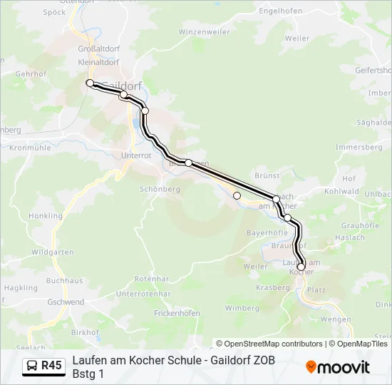 R45  Line Map