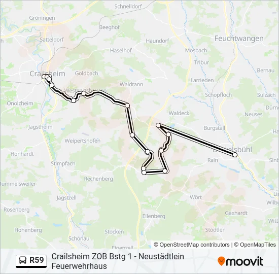 R59  Line Map