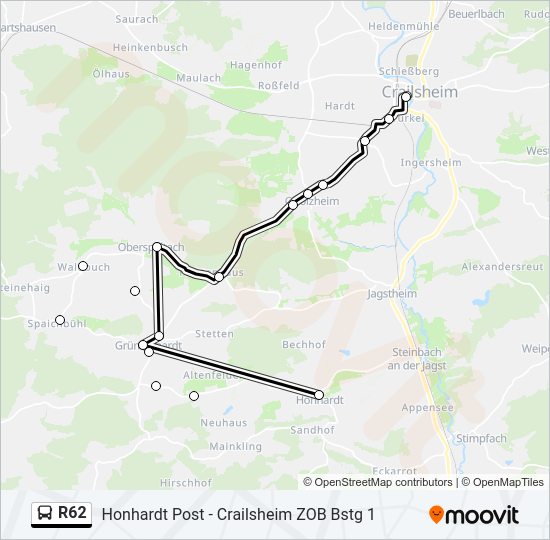 R62  Line Map