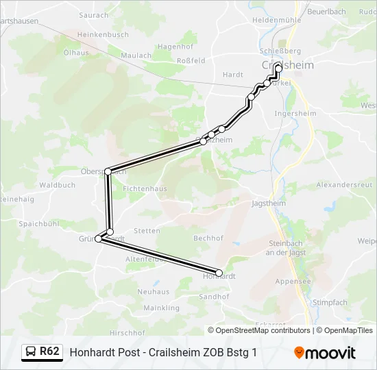 R62  Line Map