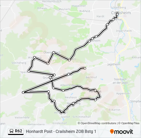 R62  Line Map