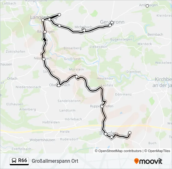 R66  Line Map