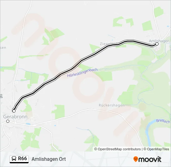 R66  Line Map