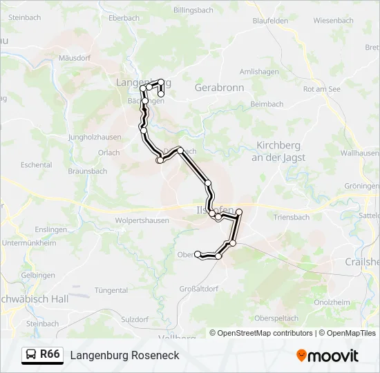 R66  Line Map