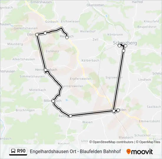 R90  Line Map