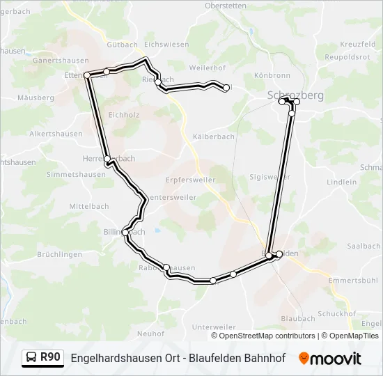 R90  Line Map