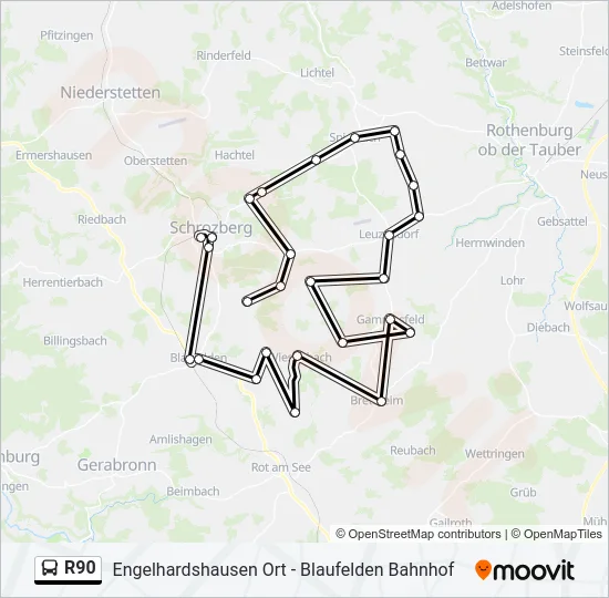 R90  Line Map