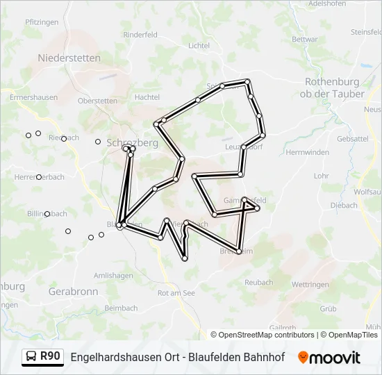 R90  Line Map