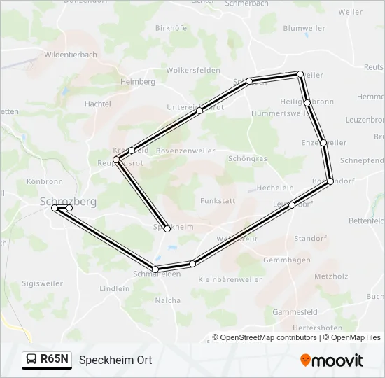 R65N  Line Map