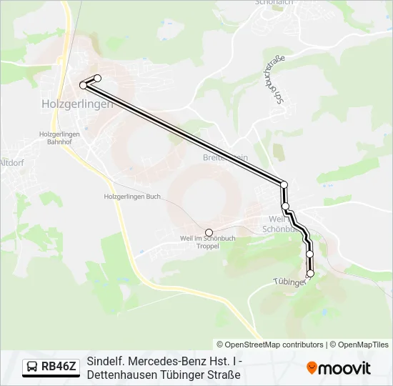 RB46Z Bus Line Map