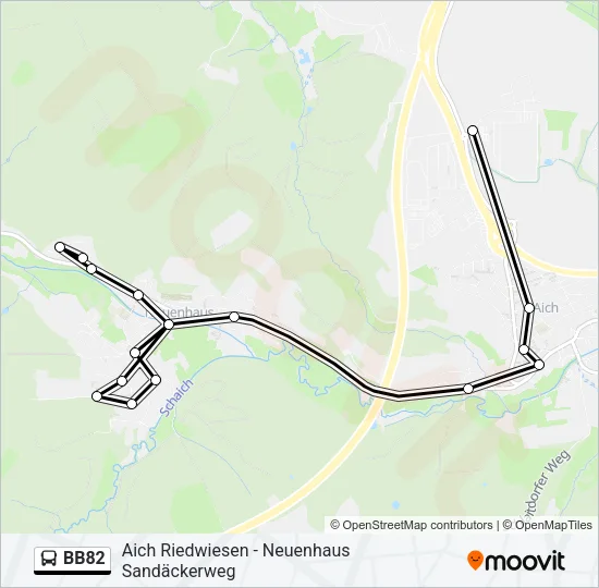 BB82 Bus Line Map