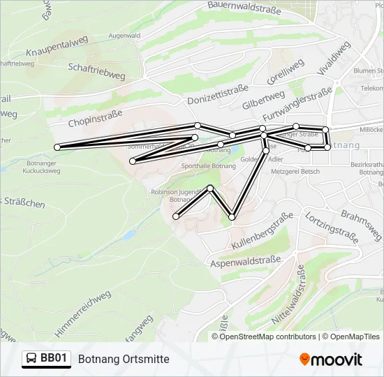 BB01 Bus Line Map