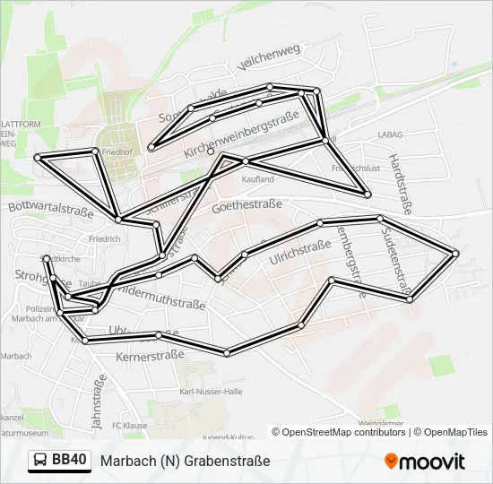BB40 Bus Line Map