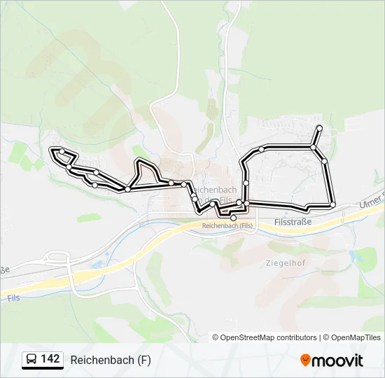 142 Bus Line Map