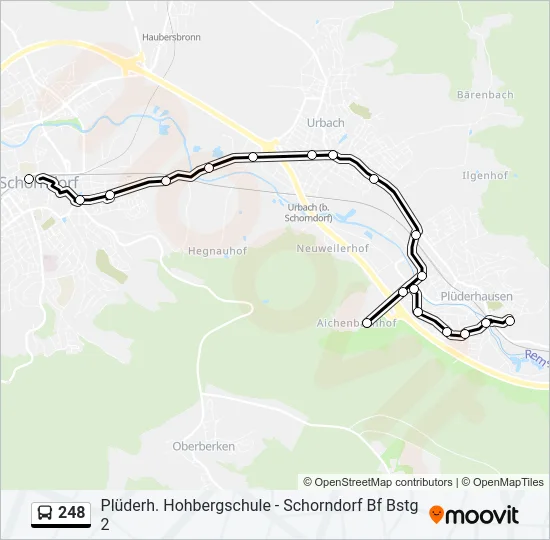 248 Bus Line Map