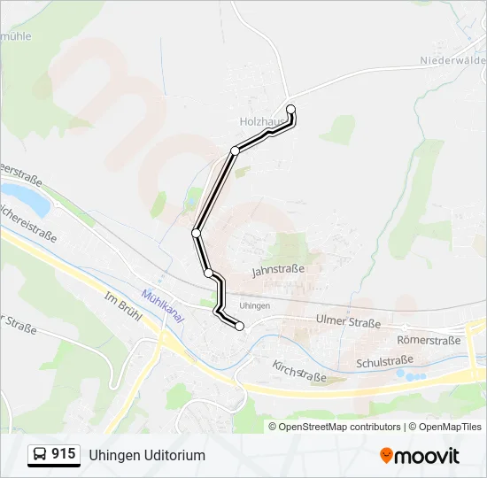 915 Bus Line Map