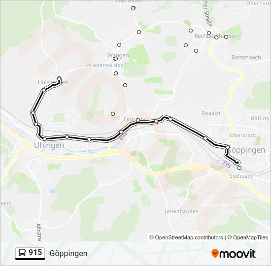 915 Bus Line Map