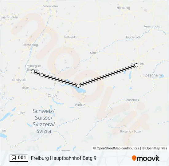 001 Bus Line Map