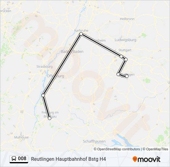 008 Bus Line Map