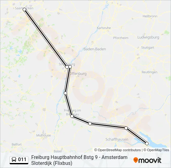 011 Bus Line Map