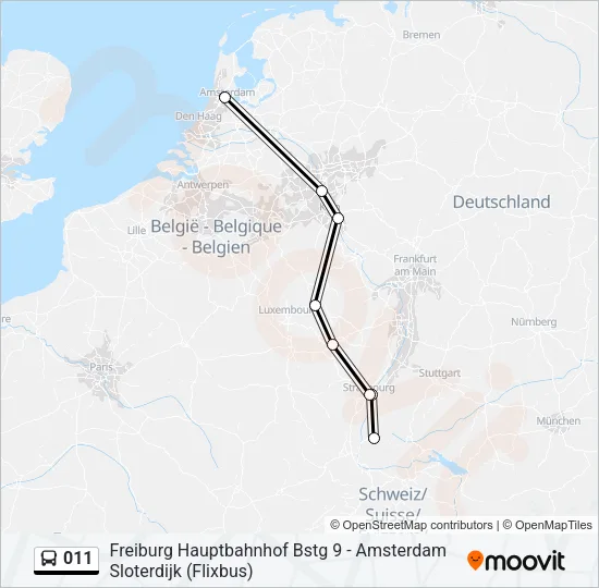 011 Bus Line Map