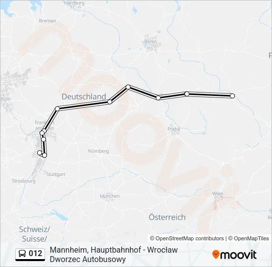 012 Bus Line Map