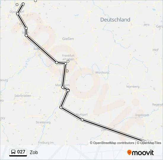 027 Bus Line Map