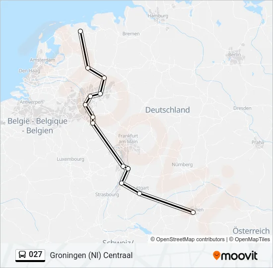 027 Bus Line Map