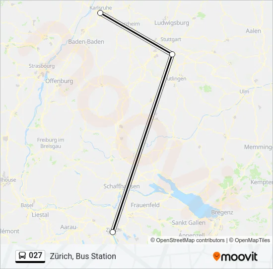 027 Bus Line Map