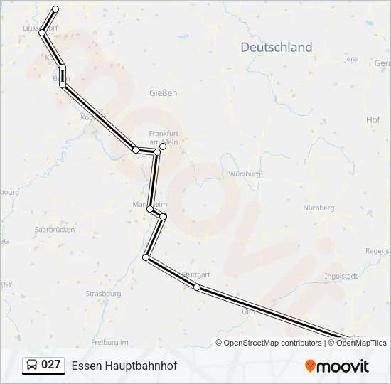 027 Bus Line Map