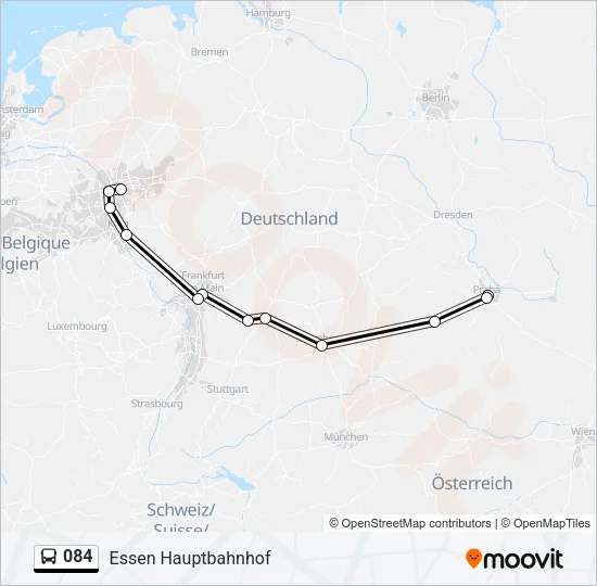 084 Bus Line Map