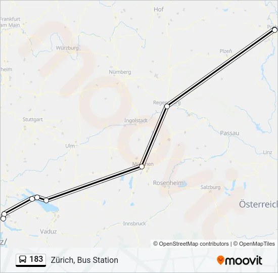 183 Bus Line Map