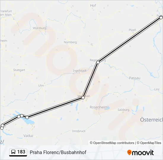 183 Bus Line Map