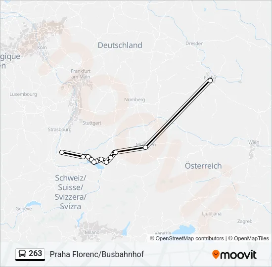263 Bus Line Map