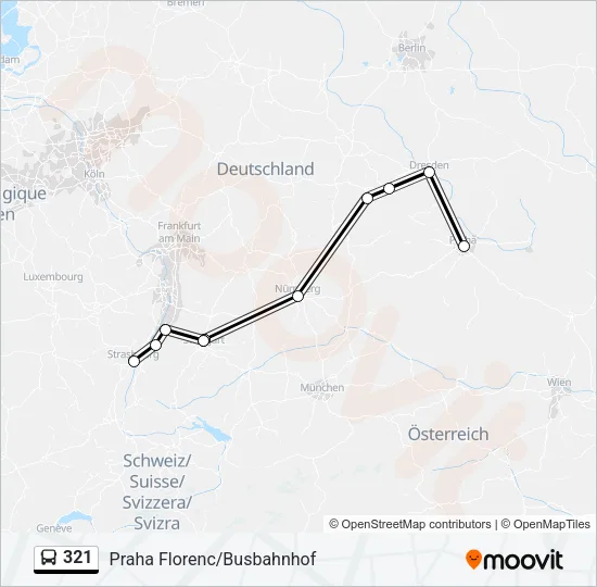 321 Bus Line Map