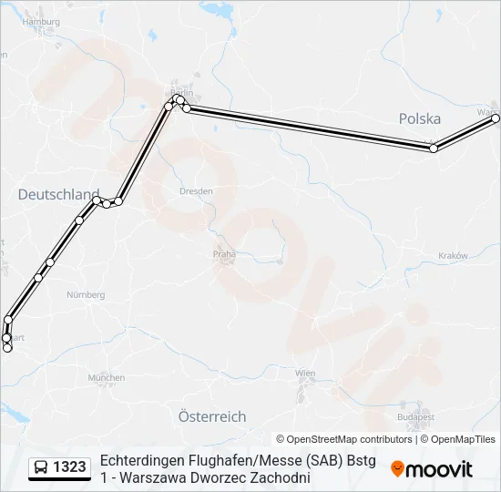 1323 Bus Line Map