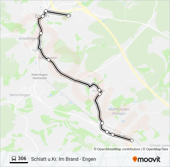 306 Bus Line Map