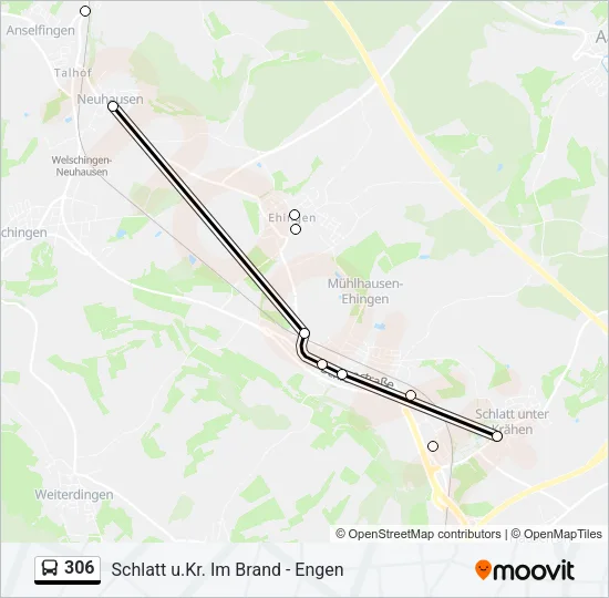 306 Bus Line Map