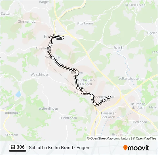306 Bus Line Map