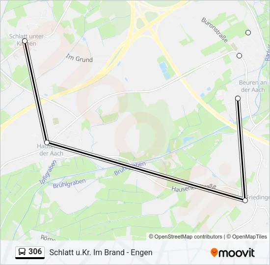 306 Bus Line Map