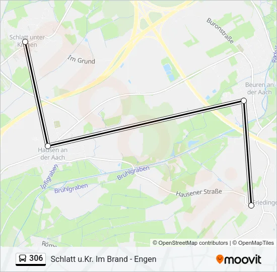 306 Bus Line Map
