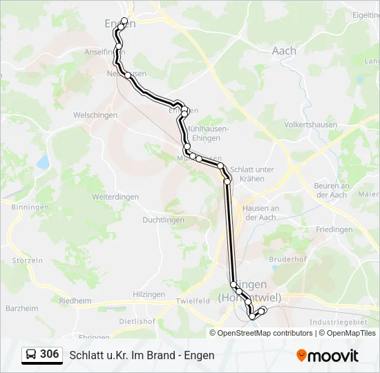 306 Bus Line Map