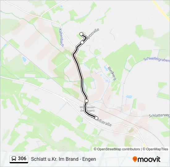 306 Bus Line Map