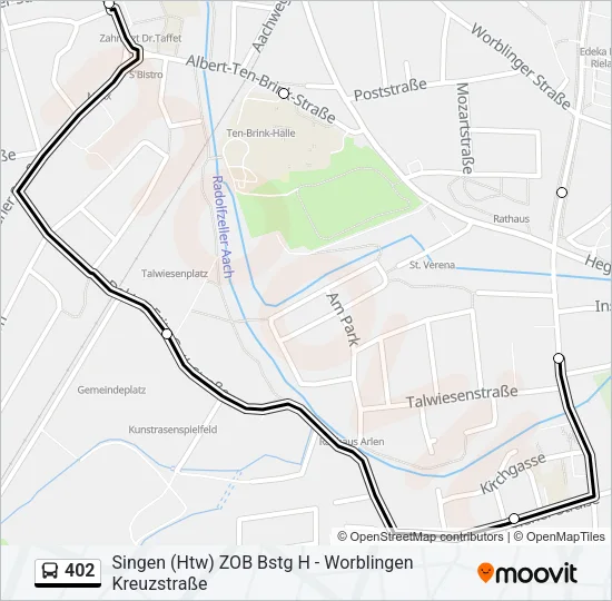 402 Bus Line Map