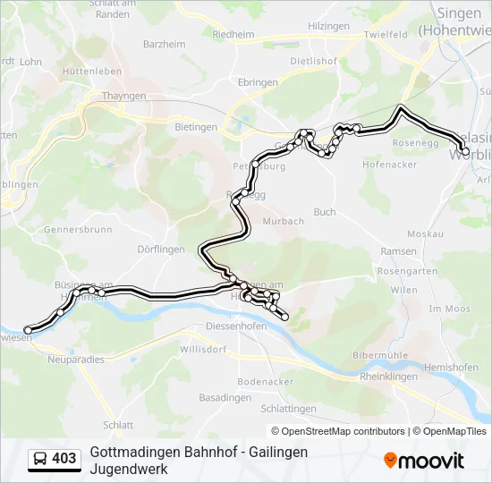 403 Bus Line Map