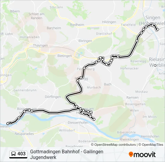 403 Bus Line Map