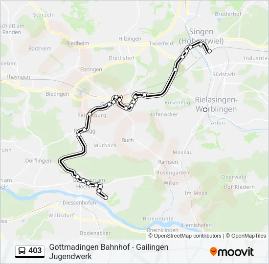 403 Bus Line Map