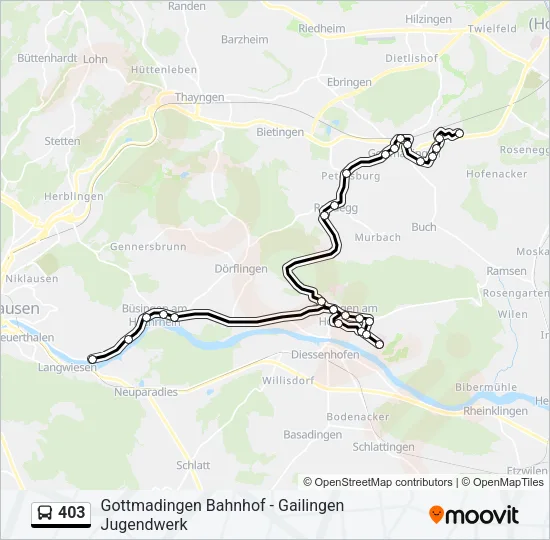 403 Bus Line Map