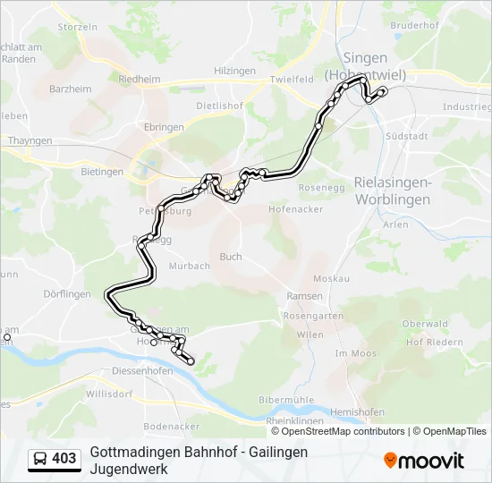403 Bus Line Map