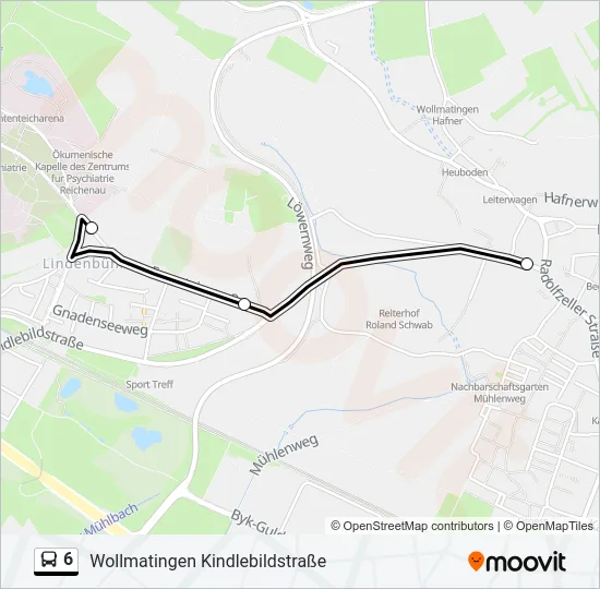 6 Bus Line Map